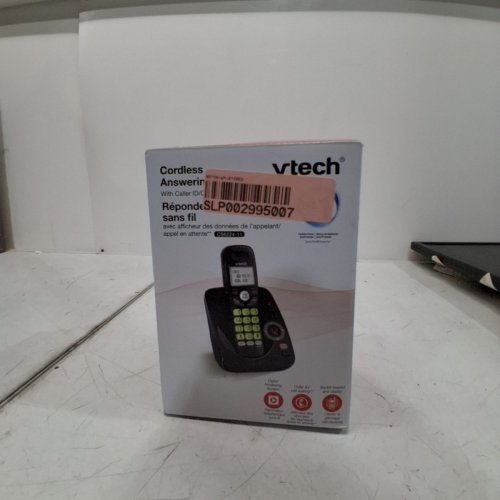 VTECH DECT 6.0 CORDLESS PHONE CALL ANSWERING SYSTEM WITH CALLER ID/CALL WAITING - BLACK (MODEL: CS6224-11) image 4