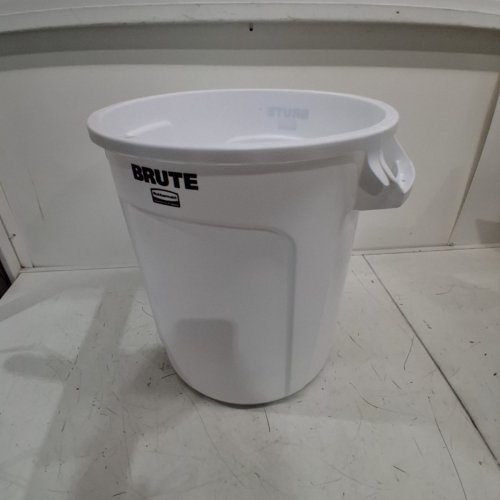 RUBBERMAID BRUTE COMMERCIAL TRASH CAN - 10 GALLON - WHITE (MODEL: FG261000WHT) image 2