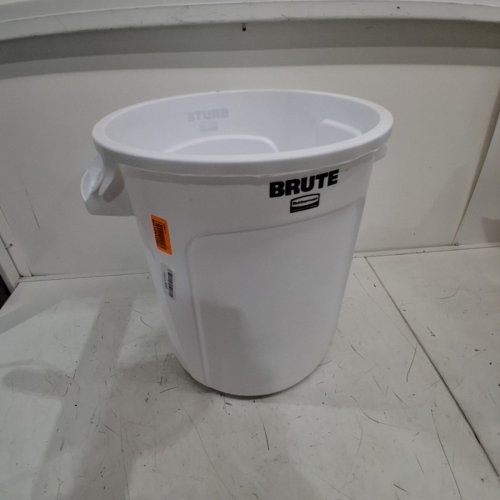 RUBBERMAID BRUTE COMMERCIAL TRASH CAN - 10 GALLON - WHITE (MODEL: FG261000WHT) image 4