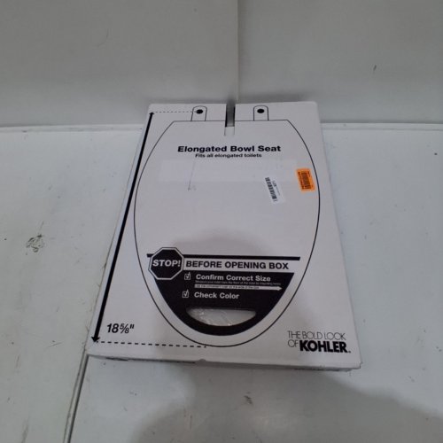 KOHLER CACHET ELONGATED TOILET SEAT - FITS BOWLS 18-5/8" - CREAM WHITE (MODEL: 4636-RL-0) image 4