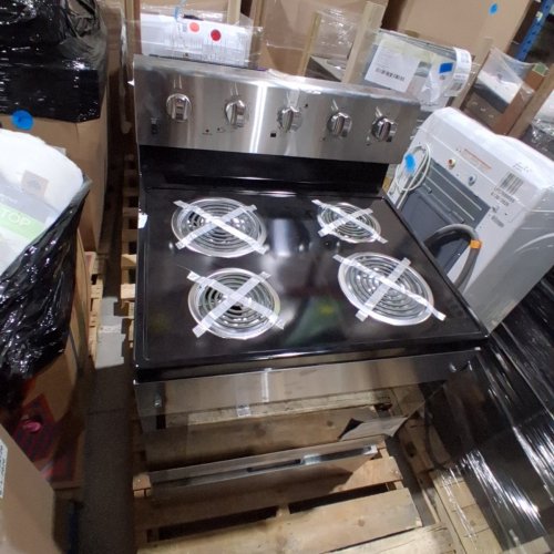 ELEMENT ELECTRIC RANGE WITH ADJUSTABLE OVEN RACK - 5.0 CU. FT - 30" - STAINLESS STEEL / BLACK (MODEL:EECR34MES-CA) image 2