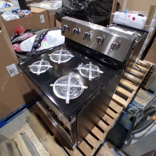 ELEMENT ELECTRIC RANGE WITH ADJUSTABLE OVEN RACK - 5.0 CU. FT - 30" - STAINLESS STEEL / BLACK (MODEL:EECR34MES-CA) image 5