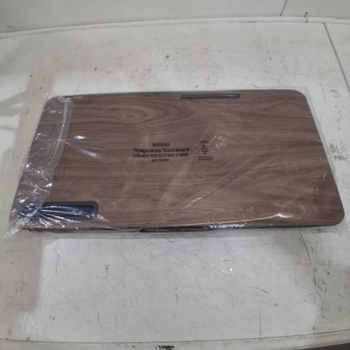 YUELAKE PORTABLE CUSHIONED LAP DESK TRAY FOR LABTOP/TABLET - 23" X 12" - BROWN - (MODEL: HF-EC310) image 4