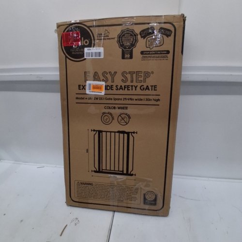 REGALO EASY STEP EXTRA WIDE BABY GATE - 30" X 29"-49" - WHITE (MODEL: 1164 EW DS) image 3