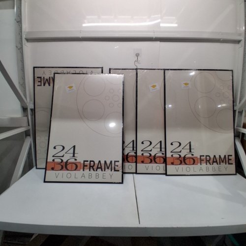 5PK VIOLABBEY POSTER FRAME FOR WALL MOUNTING - 24"X36"- BLACK image 2