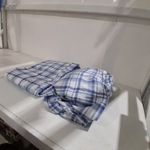 2PC JP FERNANDES PORTUGUESE FLANNEL SHEET SET- KING -BLUE/WHITE - (MODEL:2906663) image 3