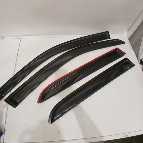 4PC IG OUT-CHANNEL RAIN GUARD VENT WINDOW VISORS FOR 2020-2025 HYUNDAI PALISADE - BLACK image 3
