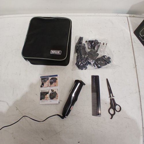 WAHL LITHIUM ION SELF CLIP 360 RECHARGEABLE HAIR CLIPPER KIT WITH 10 ATTACHMENTS, USB CHARGER, TRAVEL BAG, COMBS, AND SCISSORS – BLACK/GREY (MODEL: 3028049) image 4
