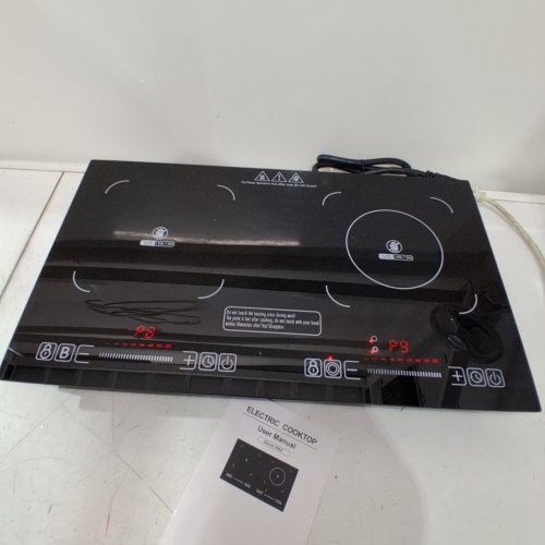 ELECTRIC COUNTERTOP/BUILT IN 2 BURNER GLASS COOK TOP - 20.1"X11.4"X2.9" - 2400W - 110V - (MODEL: STOVE-H02) image 2