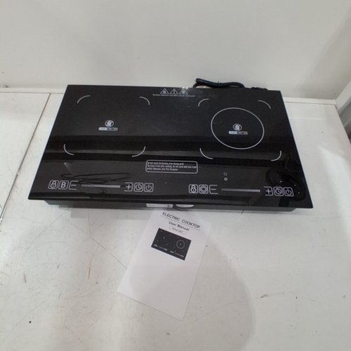 ELECTRIC COUNTERTOP/BUILT IN 2 BURNER GLASS COOK TOP - 20.1"X11.4"X2.9" - 2400W - 110V - (MODEL: STOVE-H02) image 3