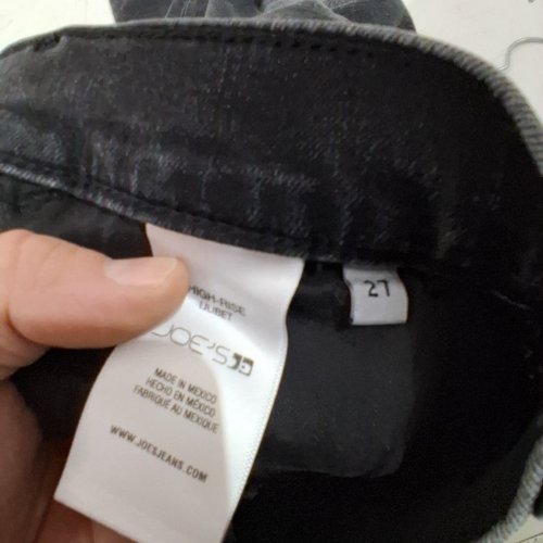 WOMEN'S JOE'S JEANS HIGH RISE DENIM - SIZE 27 - BLACK image 2
