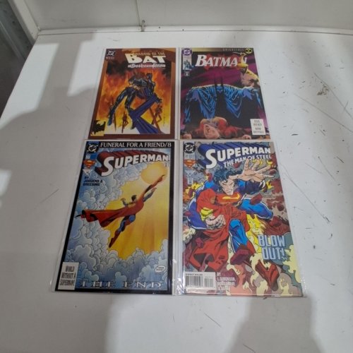 4 ASSTD DC SUPERHERO COMIC BOOKS - SUPERMAN THE MAN OF STEEL #27, SUPERMAN #77, BATMAN #493, BATMAN SHADOW OF THE BAT #15 - VARIOUS AUTHORS image 2