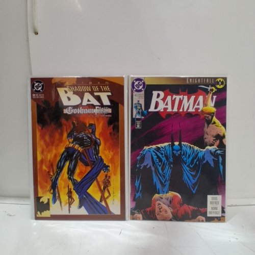 4 ASSTD DC SUPERHERO COMIC BOOKS - SUPERMAN THE MAN OF STEEL #27, SUPERMAN #77, BATMAN #493, BATMAN SHADOW OF THE BAT #15 - VARIOUS AUTHORS image 3