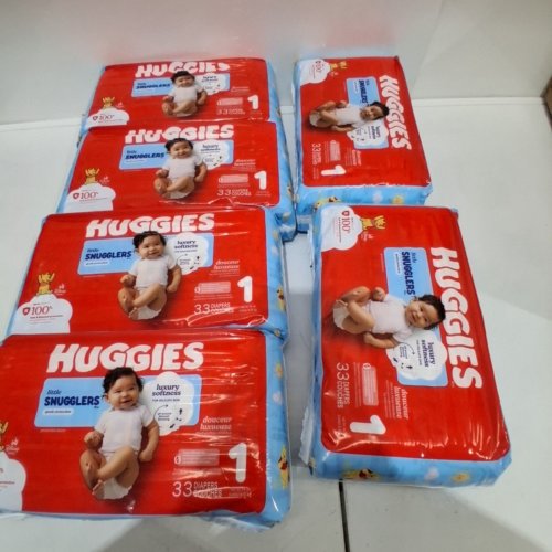 198PK HUGGIES LITTLE SNUGGLERS BABY DIAPERS - SIZE 1 (UPTO 14LBS) - DISNEY WINNIE THE POOH (MODEL: 56308) image 3