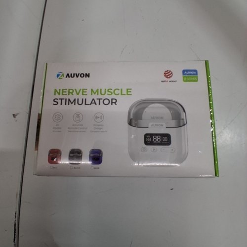 3PC AUVON WIRELESS TENS NERVE AND MUSCLE STIMULATOR WITH PADS - 2'' X 3''/24 MODES - WHITE/BLACK (MODEL : T24AB3) image 2