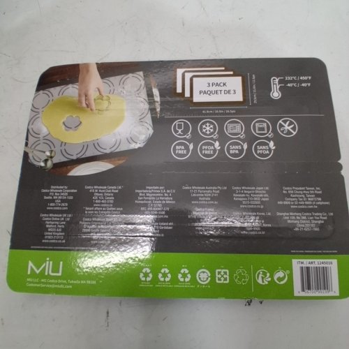 3PK MIU SILICONE BAKING MATS -11." X 16.5" - (MODEL: 1245016) image 3