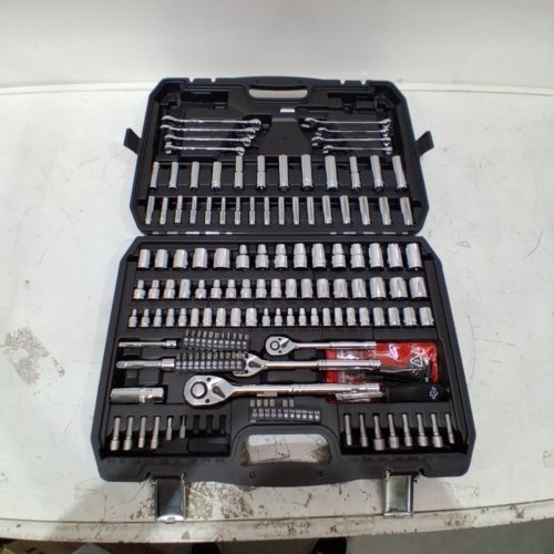 201PC AMAZON BASICS MECHANIC TOOL KIT AND SOCKET SET WITH CASE (MODEL: AMZ1702) image 2