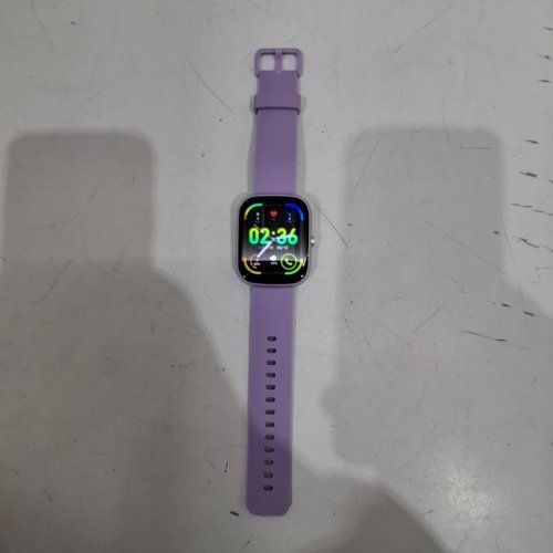 WOMEN'S DYURWA SMART WATCH FITNESS TRACKER - 1.91" HD SCREEN, HEART RATE/SLEEP MONITOR, SPO2, IP68 WATERPROOF, STEP COUNTER, FOR ANDROID/IOS - PURPLE (MODEL: T60) image 2