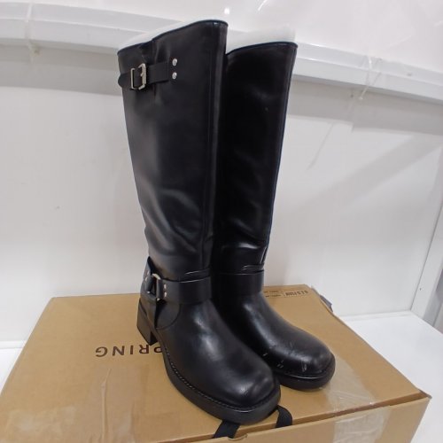 ALDO CALL IT SPRING RYKER TALL BUCKLE BOOTS - SIZE 9 - BLACK (STYLE: RYKER-007) image 3