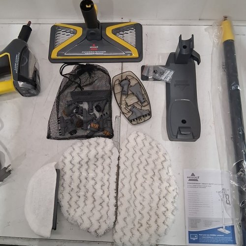BISSELL 3-IN-1 POWERSTEAMER HEAVY DUTY STEAM MOP & HANDHELD CLEANER - GREY/YELLOW (MODEL: 2685B) image 6
