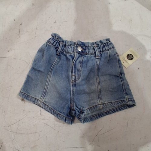 TODDLER'S SEAMED DENIM SHORTS - 18-24M - BLUE image 2