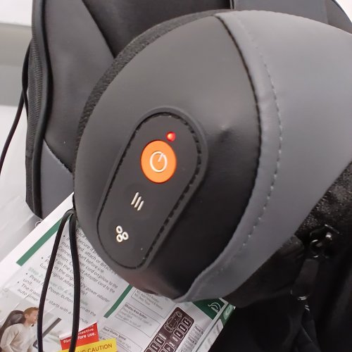 SNAILAX SHIATSU BACK MASSAGER WITH REMOVABLE NECK MASSAGER - BLACK (MODEL: SL-25B4) image 3