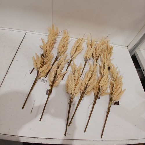 12 WAY TO CELEBRATE! DECORATIVE WHEAT STEMS - 16" - TAN (ITEM: DV6-0XRFA1116B) image 2
