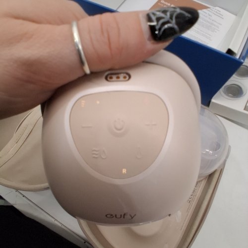 EUFY WEARABLE BREAST PUMP S1 - HANDS-FREE ELECTRIC BREAST PUMP WITH HEATING TECH - LEAK-PROOF & ULTRA-QUIET - BEIGE image 2