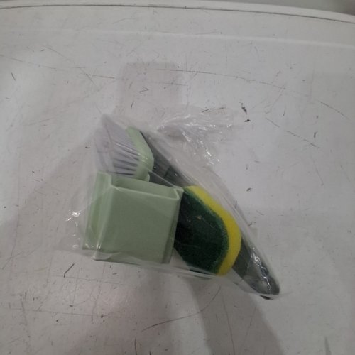 2 IN 1 SPONGE AND BRISTLES FOR DISHWASHERS - GREEN image 3