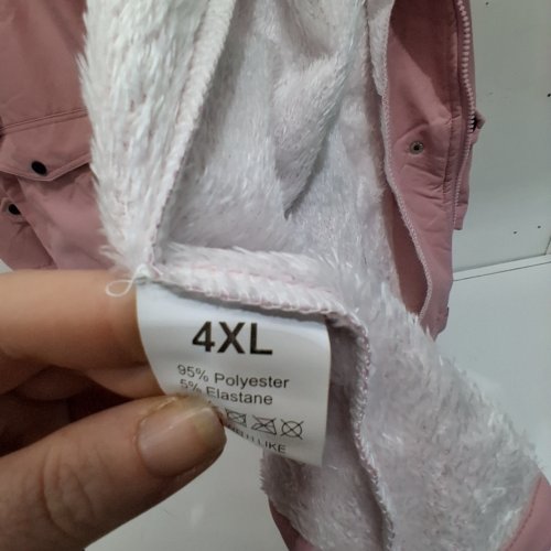 WOMEN'S WINDPROOF FLEECE LINED JACKET - 4XL - DUSTY PINK image 2