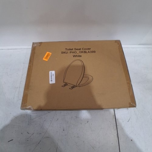 GARVEE ELONGATED SOFT CLOSE TOILET SEAT COVER / LID - 19" - WHITE (MODEL: PHO-0R8LA399) image 4