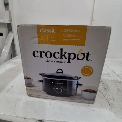 CROCKPOT 4-QUART CLASSIC SLOW COOKER WITH 3 SETTINGS- BLACK (MODEL: ‎2166871) image 7