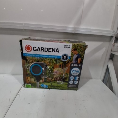 GARDENA AUTO-RETRACTABLE FROST PROOF HOSE REEL ON METAL SPIKE - 66FT - (MODEL:18614-80) image 6
