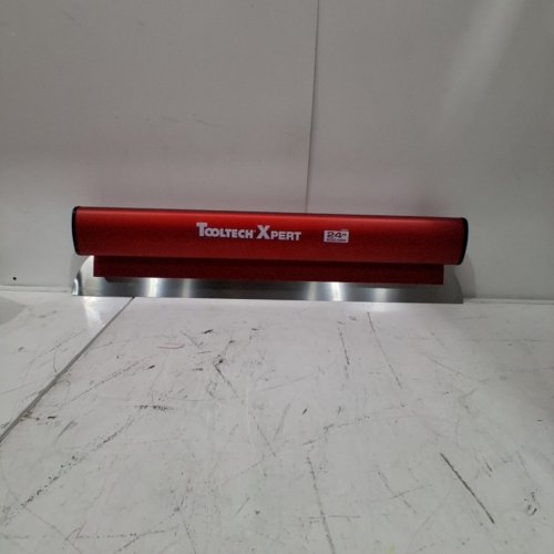 TOOLTECH XPERT ALUMINUM DRYWALL SKIMMING TOOL - 24" - RED/SILVER (MODEL: 120233) image 2