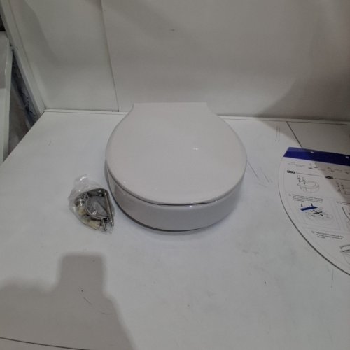 SAMODRA RAISED TOILET SEAT RISER - 3" - WHITE image 2