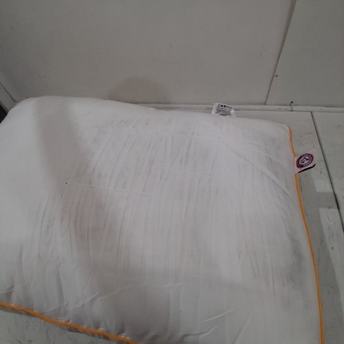 ARM & HAMMER SOFT JUST LIKE DOWN SLEEP PILLOW - 18" X 26" - WHITE/ORANGE image 3