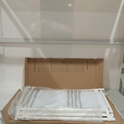 YUFU EXTRA TALL CAT GATE FOR DOORWAYS, STAIRS, HALLWAYS - 34" - 42" X 75" - 98.5" - WHITE (MODEL: XY071-DL) image 3