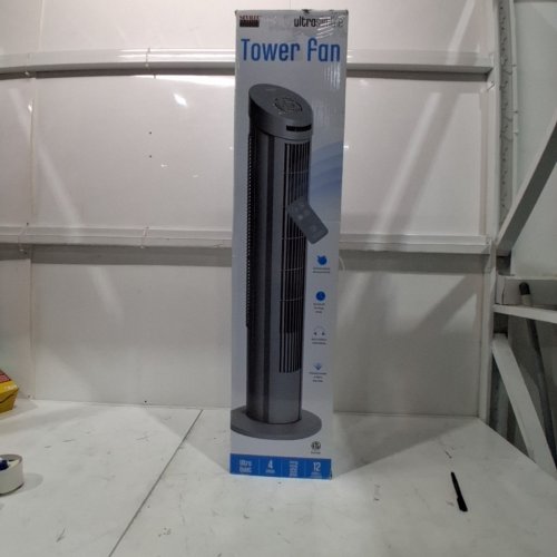 SEVILLE CLASSICS ULTRASLIMLINE OSCILLATING TOWER FAN WITH TOUCH CONTROL AND REMOTE CONTROL - 40" - SILVER (MODEL: 1272802) image 8