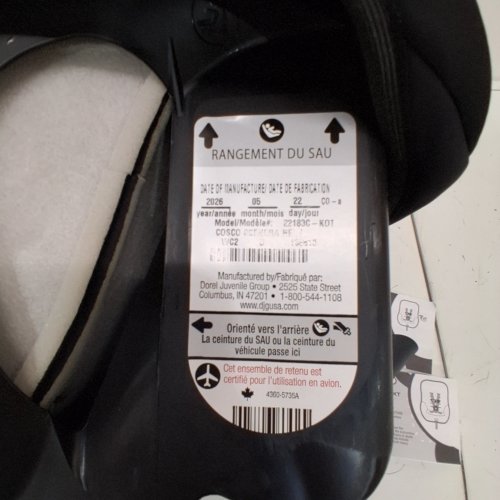 COSCO SCENERA NEXT CONVERTIBLE CAR SEAT - BLACKOUT (MODEL: 22183C-KOT) image 2