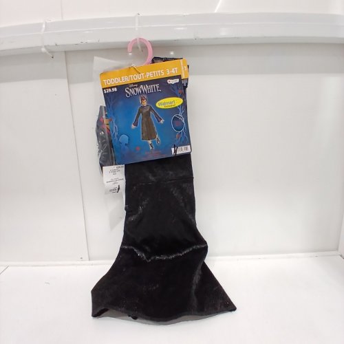 2PC TODDLER DISNEY SNOW WHITE LIVE ACTION EVIL QUEEN COSTUME - 3-4T - BLACK/PURPLE image 2
