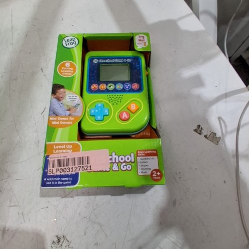 KIDS LEAP FROG PRESCHOOL GAME AND GO HANDHELD VIDEO GAME TOY - YEARS 2+ - GREEN image 2