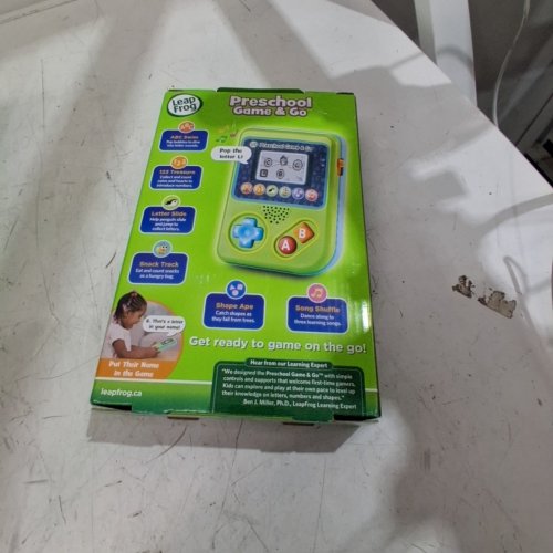 KIDS LEAP FROG PRESCHOOL GAME AND GO HANDHELD VIDEO GAME TOY - YEARS 2+ - GREEN image 3