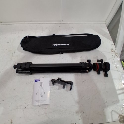 NEEWER BASICS ALUMINUM ALLOY TRAVEL TRIPOD - 20.1" X 52.8" X 66.5" - BLACK & RED (MODEL:TP12 ) image 2