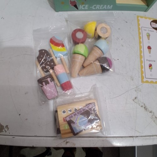 22PC KABI MY LITTLE ICE CREAM PLAYSET - MULTICOLOURED/WOODEN (MODEL : KABI-0176) image 3