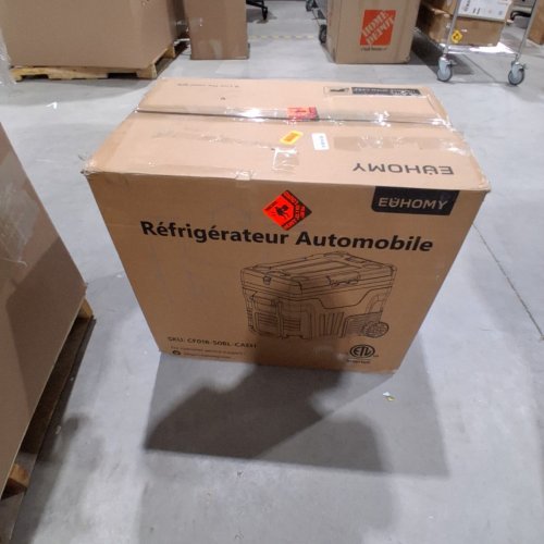 EUHOMY ELECTRIC COOLER CAR REFRIGERATOR - 12V - 53QT - BLACK - (MODEL: CF018-50BL-CAEH) image 6