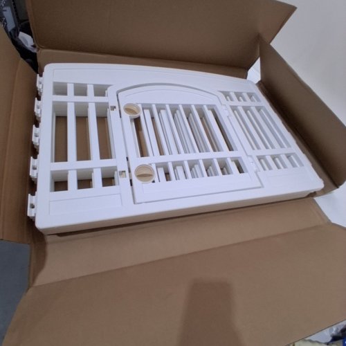 IRIS USA 4-PANEL PET PLAY PEN WITH GATE - 35" X 24" - WHITE (MODEL: CI-606E /CI-604E)) image 2