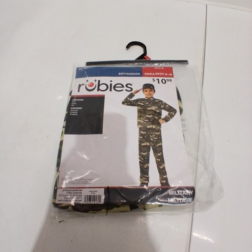 3PC BOYS RUBIES MILITARY COSTUME HAT, SHIRT AND PANTS - SMALL (4/6) - GREEN (STYLE: 701380) image 2