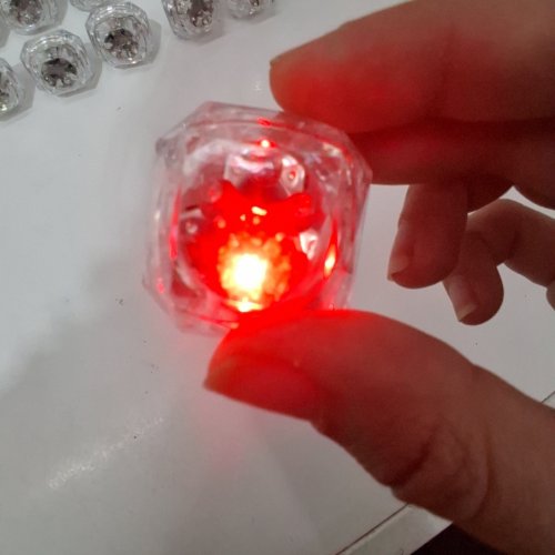 16PK LED FLASHING RING PARTY FAVORS - MULTICOLOURED image 2