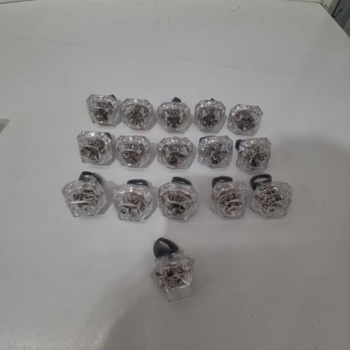 16PK LED FLASHING RING PARTY FAVORS - MULTICOLOURED image 3