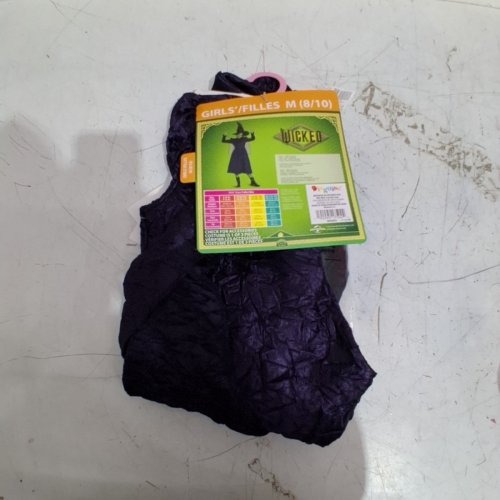 3PC GIRLS DISGUISE WICKED ELPHABA DELUXE COSTUME - MEDIUM 8-10 - PURPLE image 2